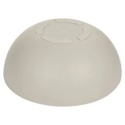 NESTLUNE Set of 1 40cm Round Flower Pot Planter Plastic Garden in Taupe - thumbnail 4