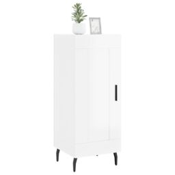 Berkfield Home Sideboard High Gloss White 34.5x34x90 cm Engineered Wood - thumbnail 3
