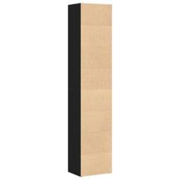 Berkfield Home Book Cabinet Black Oak 40x30x189 cm Engineered Wood - Size: 40 x 30 x 189 cm - thumbnail 7