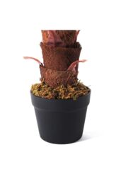Living and Home 1m Fake Plants Artificial Plants Indoor Décor Areca Palm Tree with Black Plastic Pot in Green - thumbnail 7