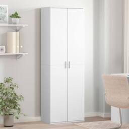 Berkfield Home Highboard White 60x35x180 cm Engineered Wood - Size: 60 x 35 x 180 cm - thumbnail 2