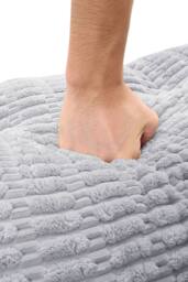 Living and Home Triangle Wedge Headboard Pillow Backrest Support Cushion in Light Grey - thumbnail 9
