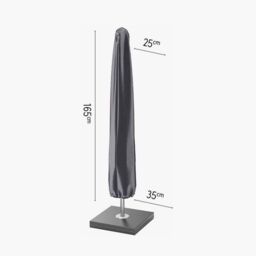 Ruma AeroCover Centre Pole Parasol Waterproof Cover W35xD35xH165cm in Dark Grey - Size: 1 Pack - thumbnail 2