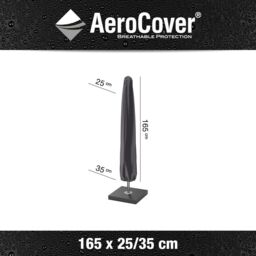 Ruma AeroCover Centre Pole Parasol Waterproof Cover W35xD35xH165cm in Dark Grey - Size: 1 Pack - thumbnail 8