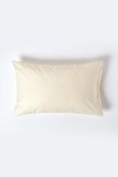 Homescapes Egyptian Cotton Housewife Pillowcase 1000 TC in Cream