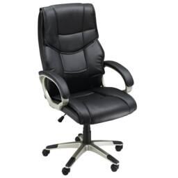 STILVORA Office Chair with Adjustable Height & Rocking Function Black - thumbnail 5