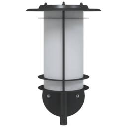 Berkfield Home Outdoor Wall Light Black Stainless Steel - thumbnail 4
