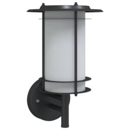 Berkfield Home Outdoor Wall Light Black Stainless Steel - thumbnail 3