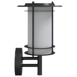 Berkfield Home Outdoor Wall Light Black Stainless Steel - thumbnail 5