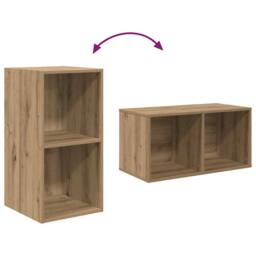 Berkfield Home TV Cabinet Set Artisan oak 37 x 37 x 107 cm Engineered wood - thumbnail 7