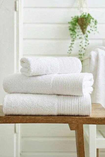 Deyongs Avelon Soft Touch Zerotwist 100% Cotton Towel in White - image 1