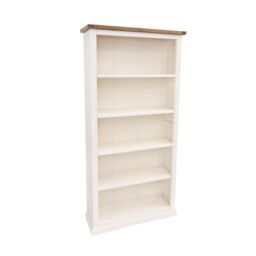 Cabinet Bits Bookcase with plinth 180x90x30cm in Off-White - Size: 180 x 90 x 30 cm - thumbnail 2