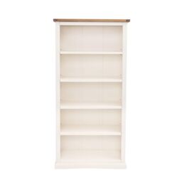 Cabinet Bits Bookcase with plinth 180x90x30cm in Off-White - Size: 180 x 90 x 30 cm - thumbnail 1