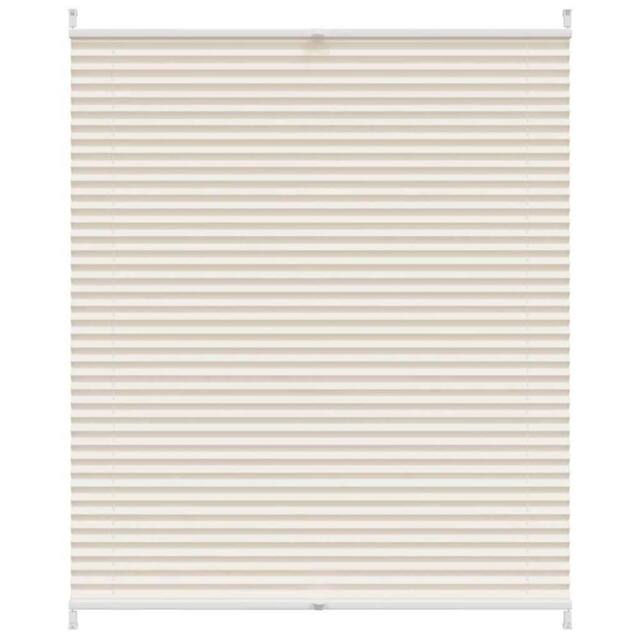 Berkfield Home Plisse Blind 110x150cm Cream - Size: 110x150 cm - image 1