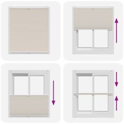 Berkfield Home Plisse Blind 110x150cm Cream - Size: 110x150 cm - thumbnail 6