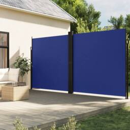 Berkfield Home Retractable Side Awning Blue 200x1000 cm - thumbnail 2