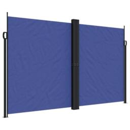 Berkfield Home Retractable Side Awning Blue 200x1000 cm - thumbnail 3
