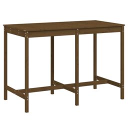 Berkfield Home Garden Table Honey Brown 159.5x82.5x110 cm Solid Wood Pine - thumbnail 2