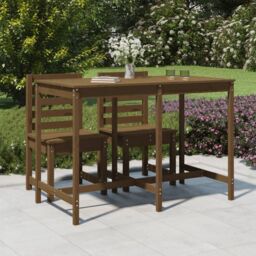 Berkfield Home Garden Table Honey Brown 159.5x82.5x110 cm Solid Wood Pine
