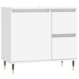 Berkfield Home Bathroom Cabinet White 65x33x60 cm Engineered Wood - Size: 65 x 33 x 60 cm