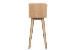 Birlea Croxley Console Table Oak Rattan Hall Dressing Table in Light Oak - thumbnail 6