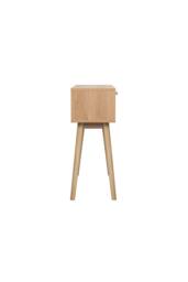 Birlea Croxley Console Table Oak Rattan Hall Dressing Table in Light Oak - thumbnail 8