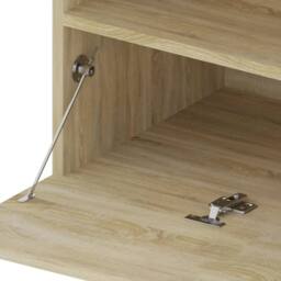 Berkfield Home TV Cabinet with LED Lights Sonoma Oak 75x35x40 cm in Tan - Size: 75 x 35 x 40 cm - thumbnail 8