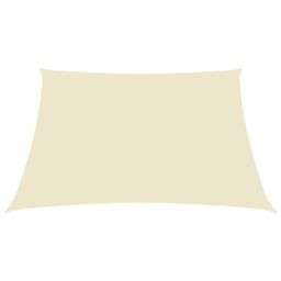 Berkfield Home Sunshade Sail Oxford Fabric Rectangular 3x4 m Cream in Beige - thumbnail 2