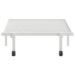 Berkfield Home Elegant Bed Frame without Mattress Foldable White 90x190 cm Steel - thumbnail 6