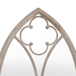 Berkfield Home Garden Mirror Sand 70x30 cm Iron for Outdoor Use in Cream - thumbnail 5