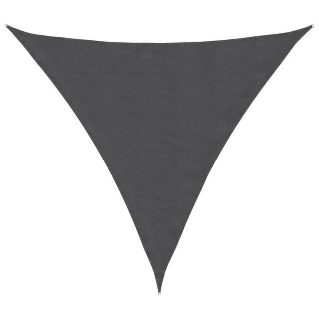 Berkfield Home Sunshade Sail Oxford Fabric Triangular 3.6x3.6x3.6 m Anthracite in Dark Grey - image 1