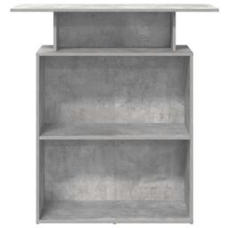 Berkfield Home Reception Desk Concrete Grey 100x40x104 cm Engineered Wood - Size: 100 x 40 x 104 cm - thumbnail 5