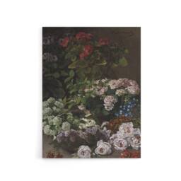 "Artery8 Spring Flowers Floral Still Life Monet Vintage Canvas Wall Art - Size: W18"" x H24""" - thumbnail 1