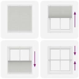 Berkfield Home Pleated Blind Light Grey 115x100 cm Fabric Width 114.4 cm Polyester - thumbnail 5