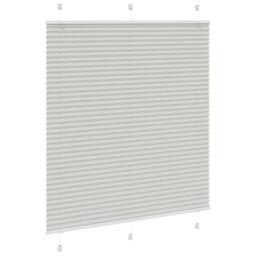 Berkfield Home Pleated Blind Light Grey 115x100 cm Fabric Width 114.4 cm Polyester - thumbnail 3