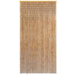 Berkfield Home Insect Door Curtain Bamboo 100x200 cm in Brown - thumbnail 3