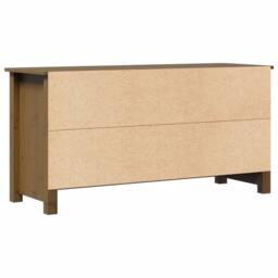Berkfield Home TV Cabinet Honey Brown 103x36.5x52 cm Solid Wood Pine - thumbnail 7