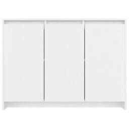 Berkfield Home Sideboard White 102x33x75 cm Engineered Wood - Size: 102 x 33 x 75 cm - thumbnail 6