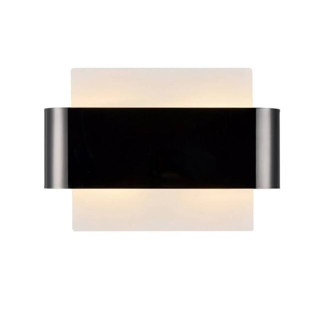 Netlighting Damo Flush Wall Light 2 Light G9 White Base Black Chrome Centre Band - image 1
