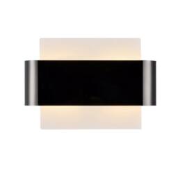 Netlighting Damo Flush Wall Light 2 Light G9 White Base Black Chrome Centre Band - thumbnail 1