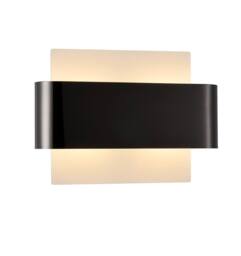 Netlighting Damo Flush Wall Light 2 Light G9 White Base Black Chrome Centre Band - thumbnail 3