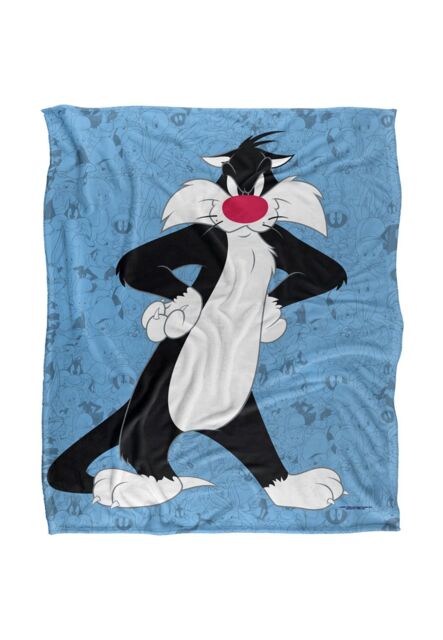 Warner Brothers Looney Tunes Officially Licensed Silky Touch Super Soft Throw Blanket 152 x 127 cm in White - image 1