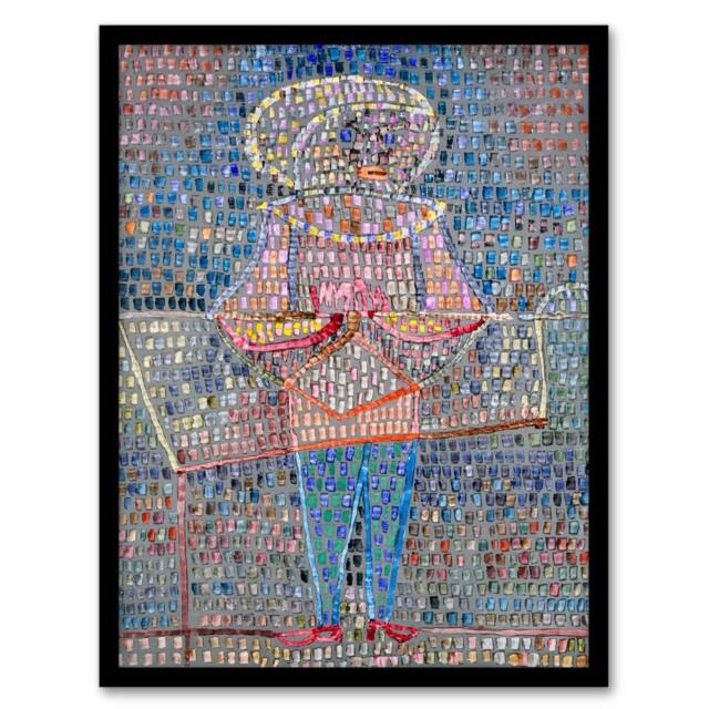 Artery8 Paul Klee Framed Wall Art Print Boy in Fancy Dress Colourful Abstract - Size: A3 - image 1