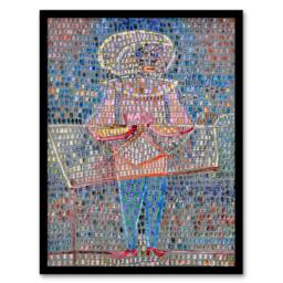 Artery8 Paul Klee Framed Wall Art Print Boy in Fancy Dress Colourful Abstract - Size: A3 - thumbnail 1