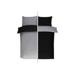 Voltico Reversible Duvet Cover Set - Double & King Sizes, 4 Colour Options in Black - thumbnail 3