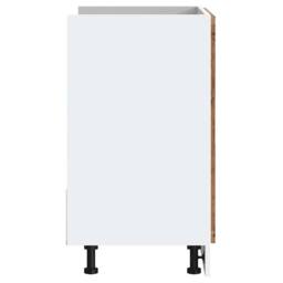 "Berkfield Home Sink Base Cabinet¬†""Porto"" Old Wood 80x46x81.5 cm¬†Engineered Wood in Brown - Size: 80x46x81.5 cm" - thumbnail 6