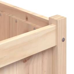 Berkfield Home Beautiful Garden Planter 90x50x70 cm Solid Wood Pine in Light Tan - Size: 90 x 50 x 70 cm - thumbnail 9