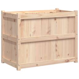 Berkfield Home Beautiful Garden Planter 90x50x70 cm Solid Wood Pine in Light Tan - Size: 90 x 50 x 70 cm - thumbnail 3