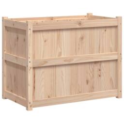 Berkfield Home Beautiful Garden Planter 90x50x70 cm Solid Wood Pine in Light Tan - Size: 90 x 50 x 70 cm - thumbnail 7