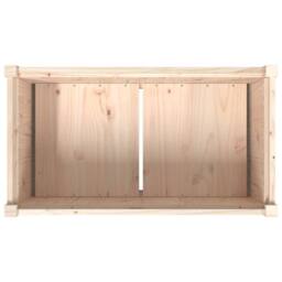 Berkfield Home Beautiful Garden Planter 90x50x70 cm Solid Wood Pine in Light Tan - Size: 90 x 50 x 70 cm - thumbnail 8